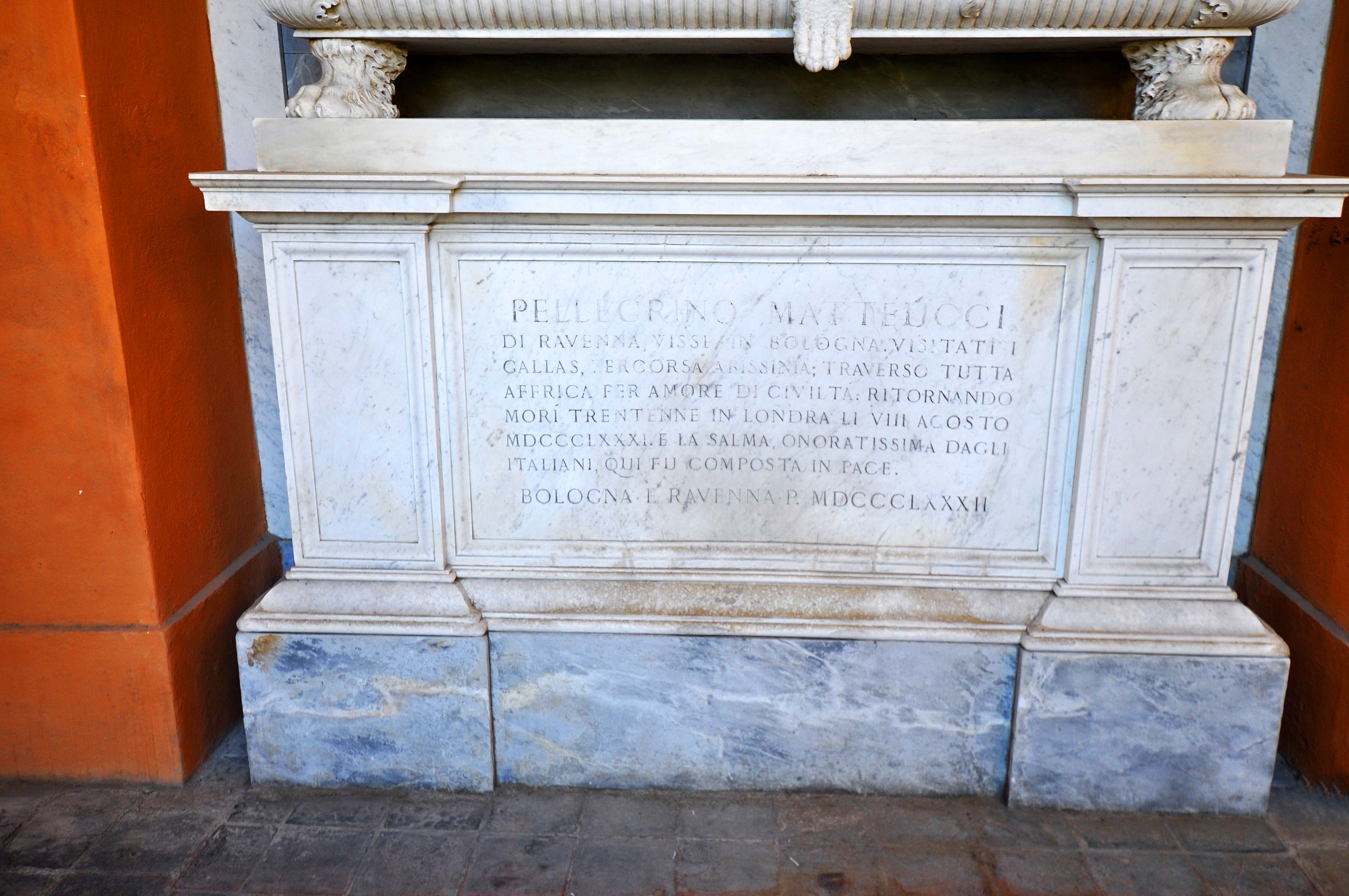 Chiostro V - Tomba Pellegrino Matteucci 3