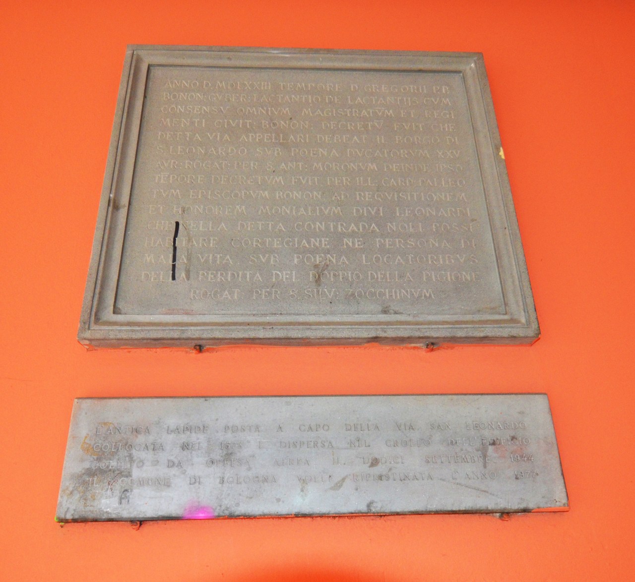 La lapide di via San Leonardo e la prostituzione a&nbsp;Bologna